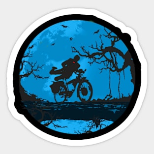 Pee wee herman - Ride bike in the dark night Sticker